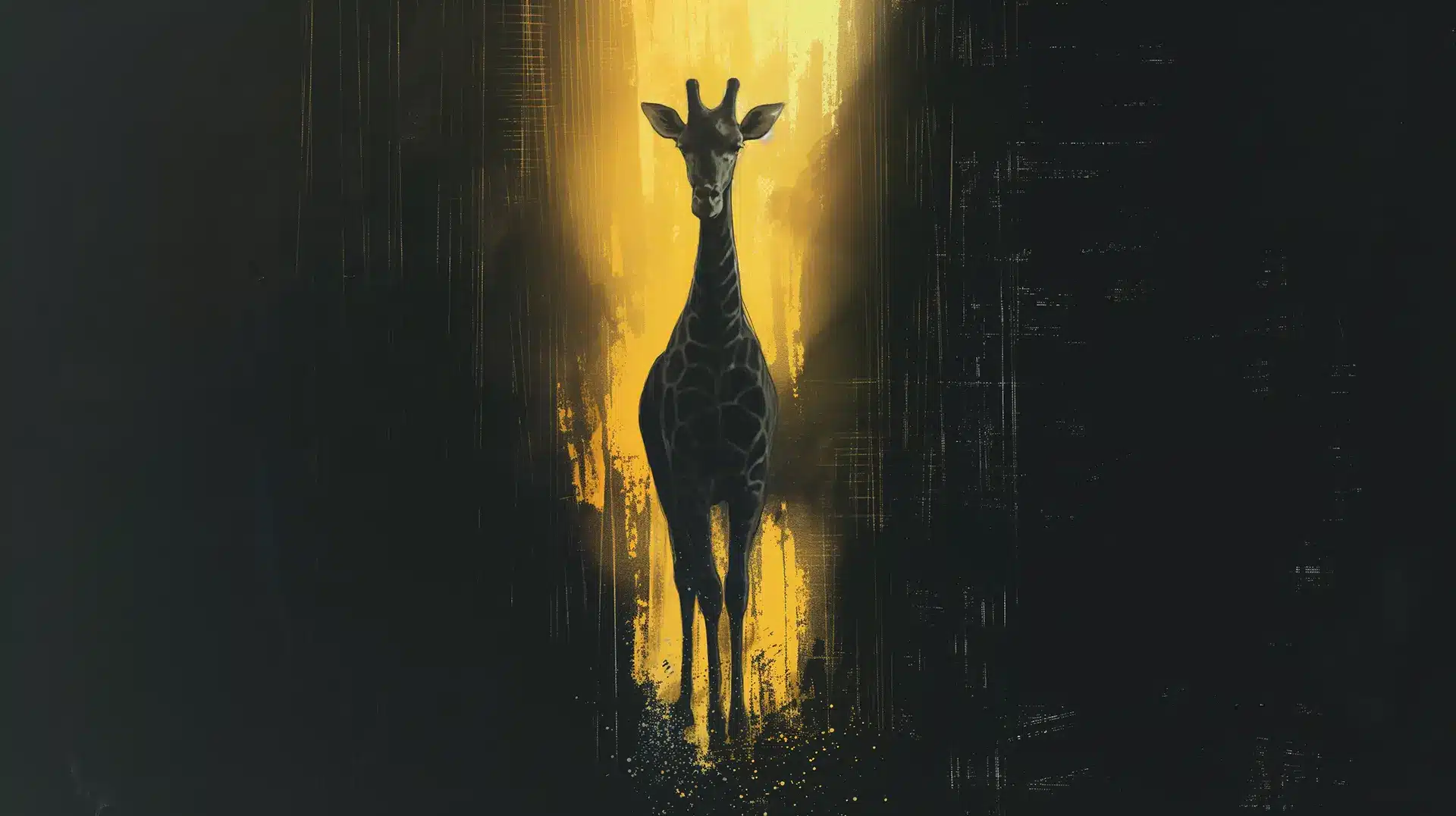 rafyael girafe walking close waterfall in the style of dreamlik 028f7330 2936 458d 909e 2e94513c2fbd 2