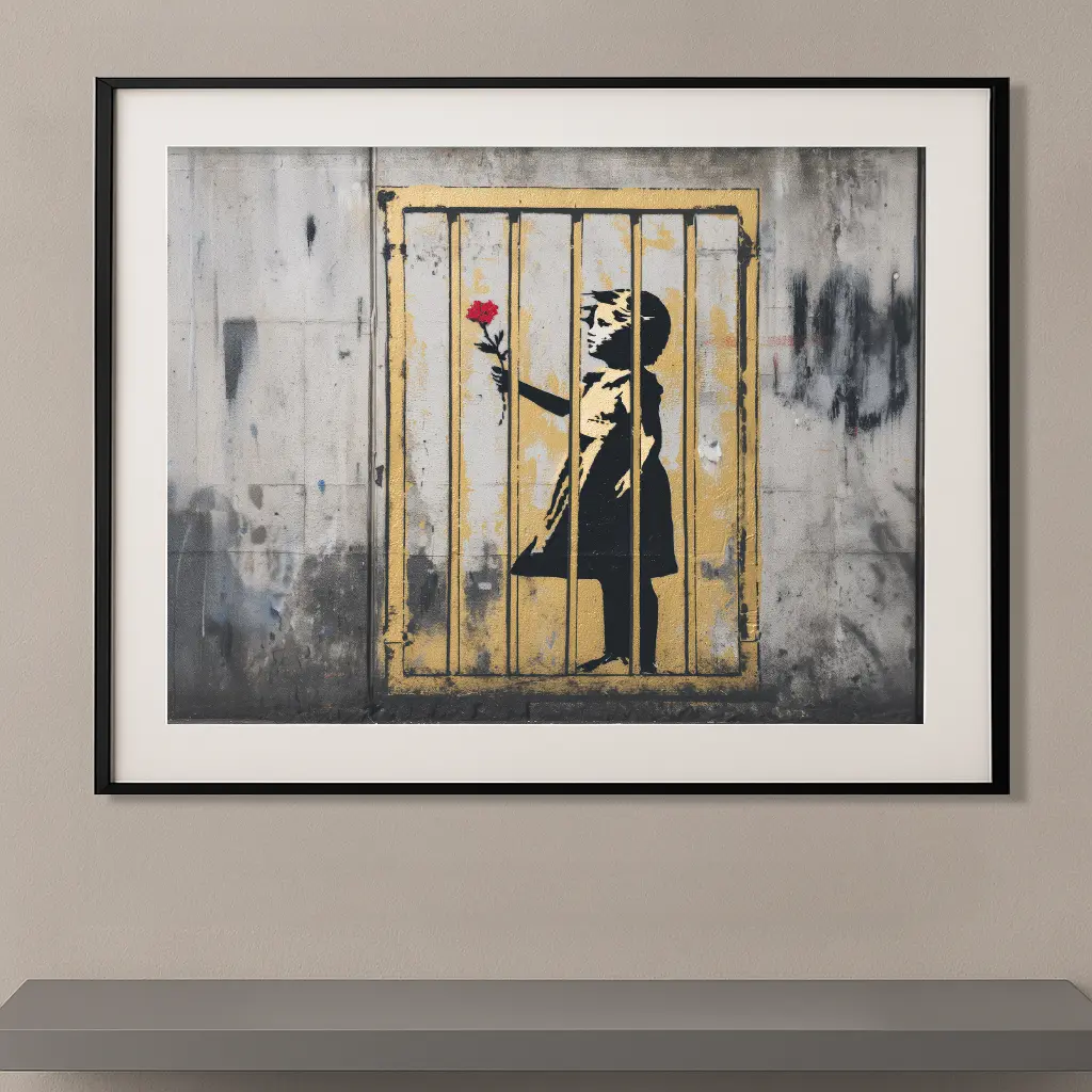 Hommage Banksy-La Prison Dorée
