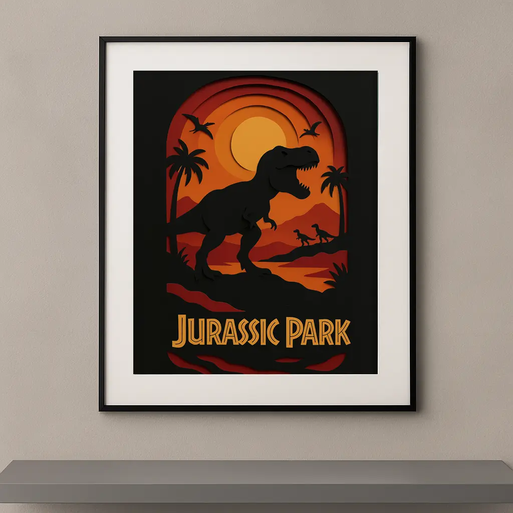 // Jurassic Park (Impression sur Alu)