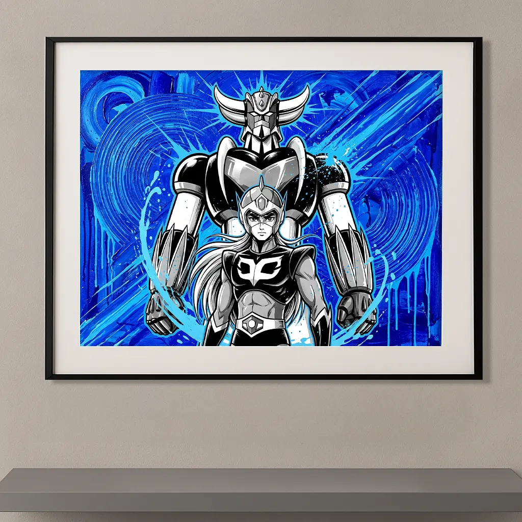 Actarus & Goldorak — “Bond Of Power / Blue Monochrome Edition »