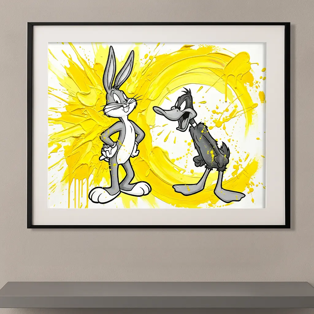 Daffy Duck & Bugs Bunny — “Toon Chaos / Yellow Monochrome »