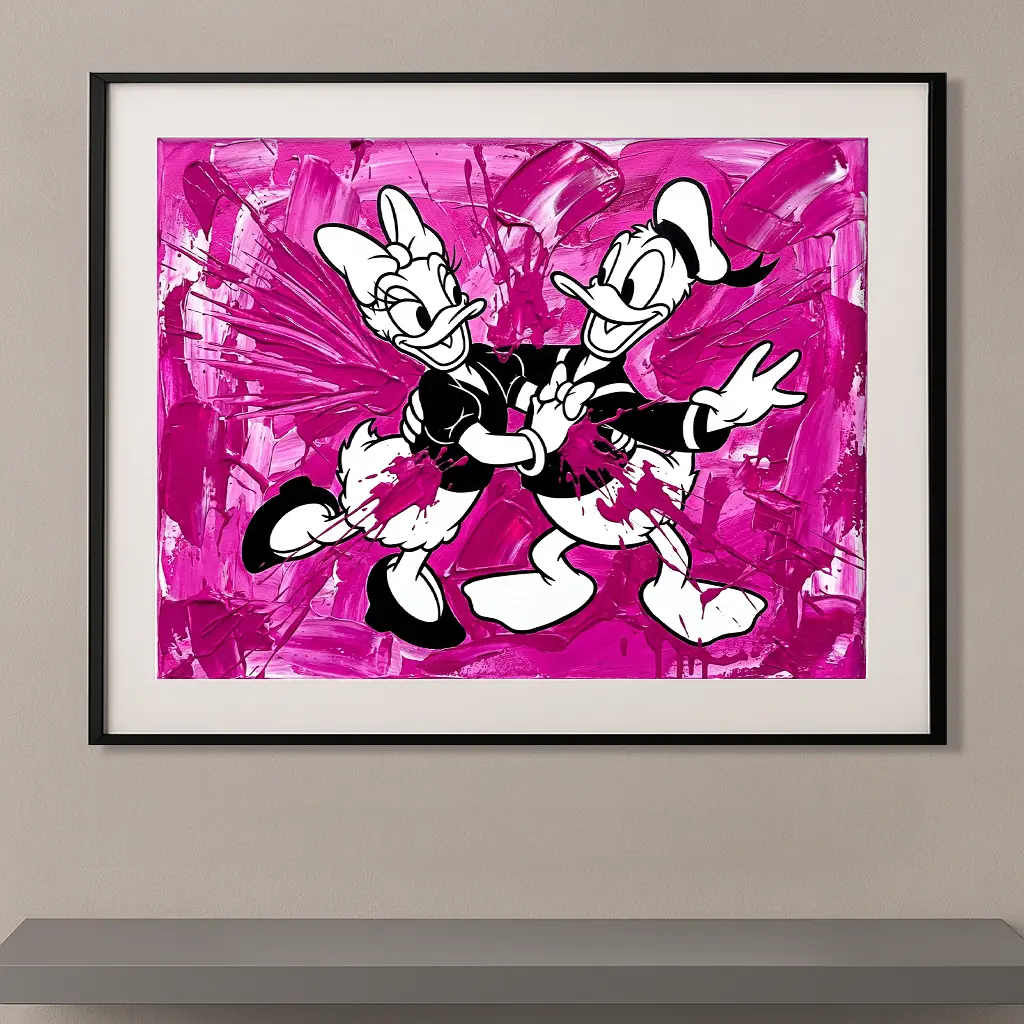 Donald & Daisy — “Monochrome Splash / Pink Edition”