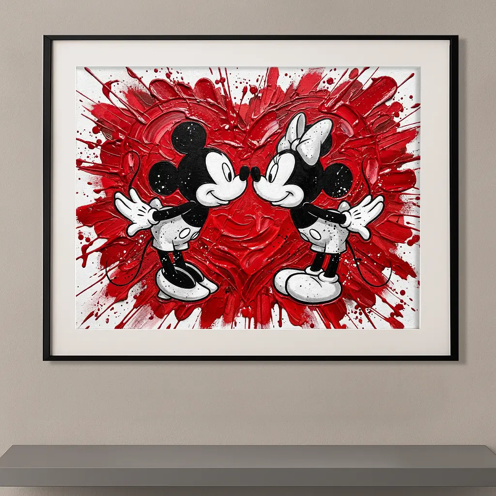 Mickey & Minnie — “Monochrome Kiss / Red Burst Edition”