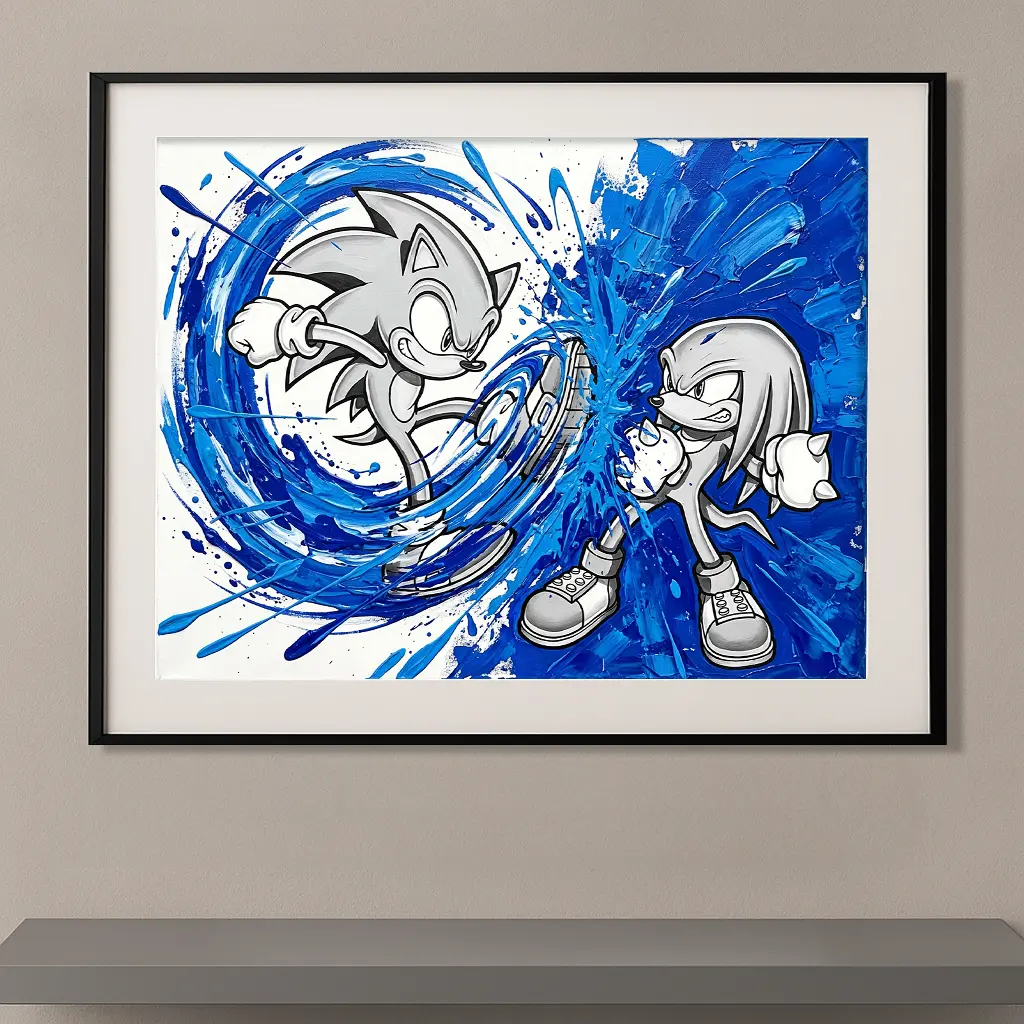 Sonic & Knuckles — “Speed Clash / Blue Monochrome Edition”