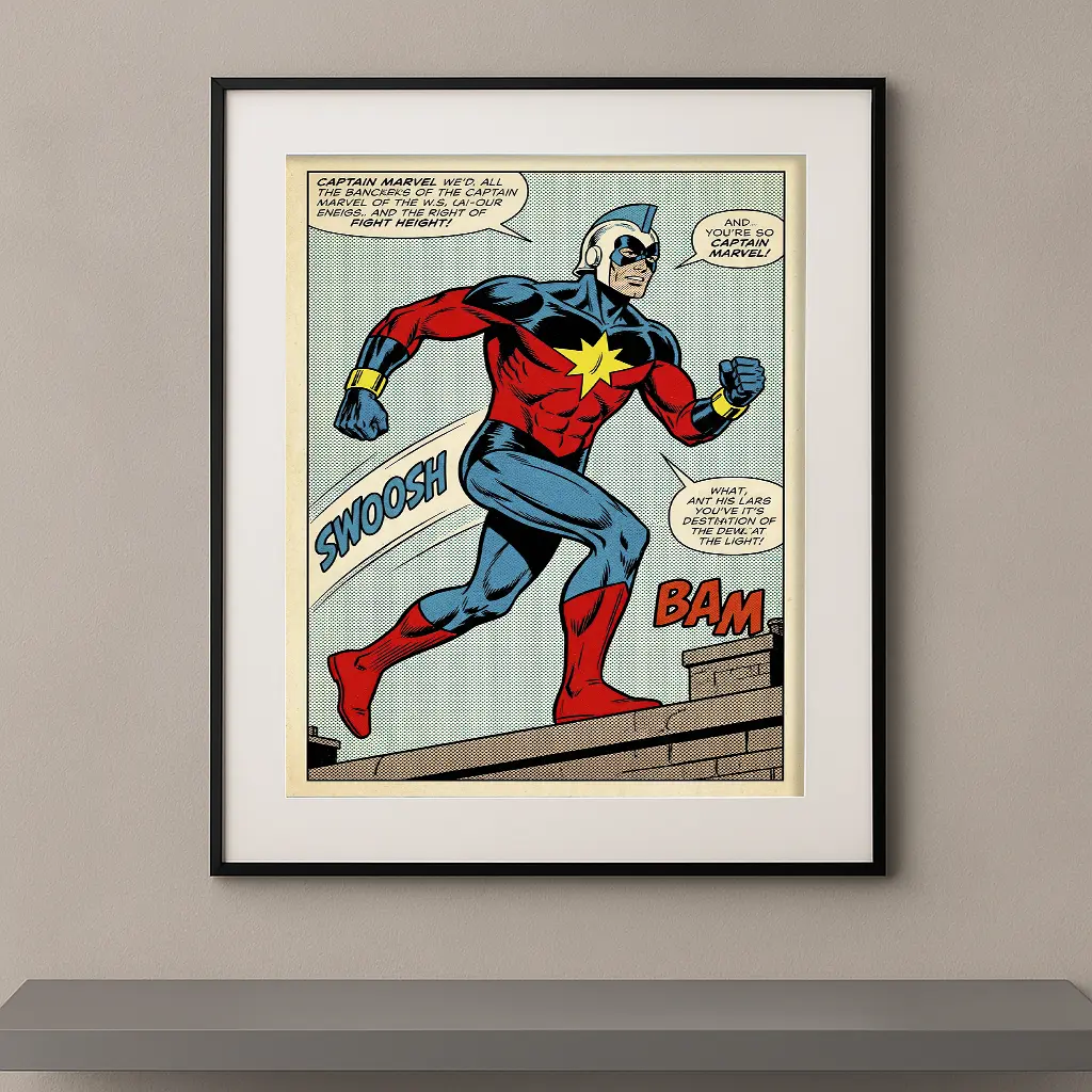 Vintage Comics Captain Marvel