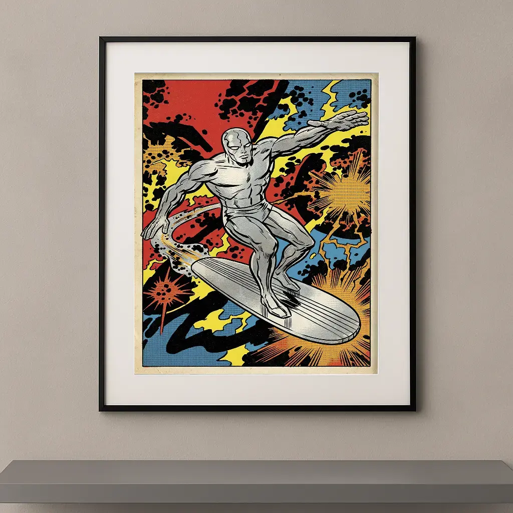 Vintage Comics Surfer d'Argent