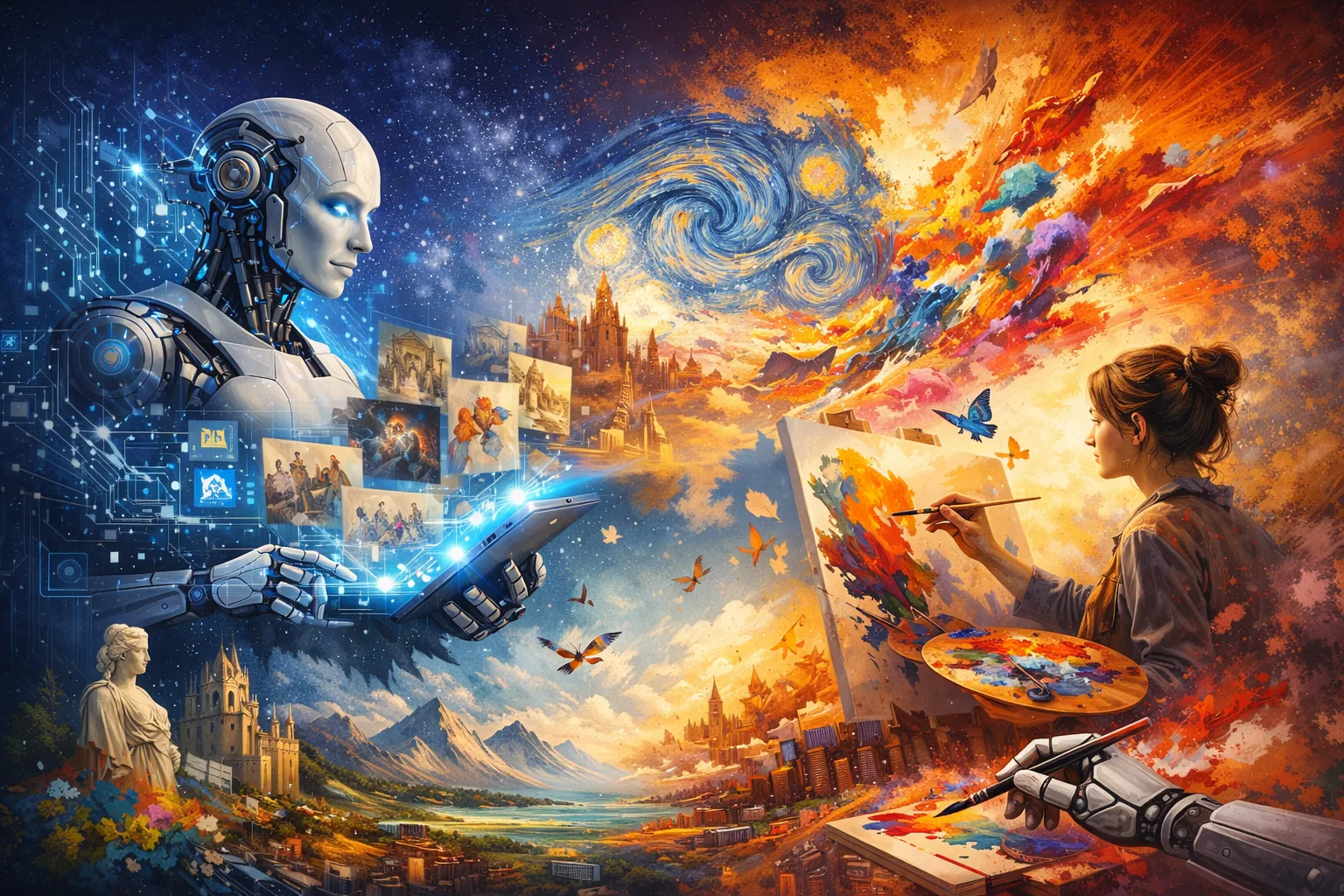 Impact de l&rsquo;intelligence artificielle sur l&rsquo;art : révolution créative