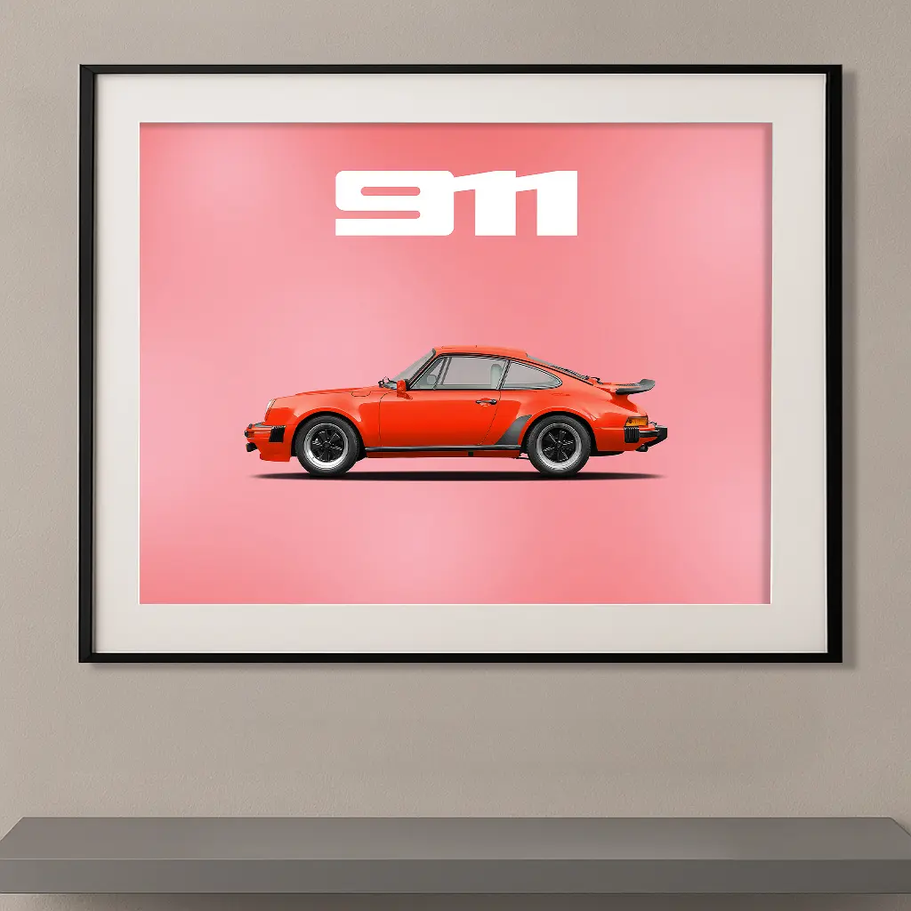 Porsche 911 turbo – Type 930 – Rouge Continental