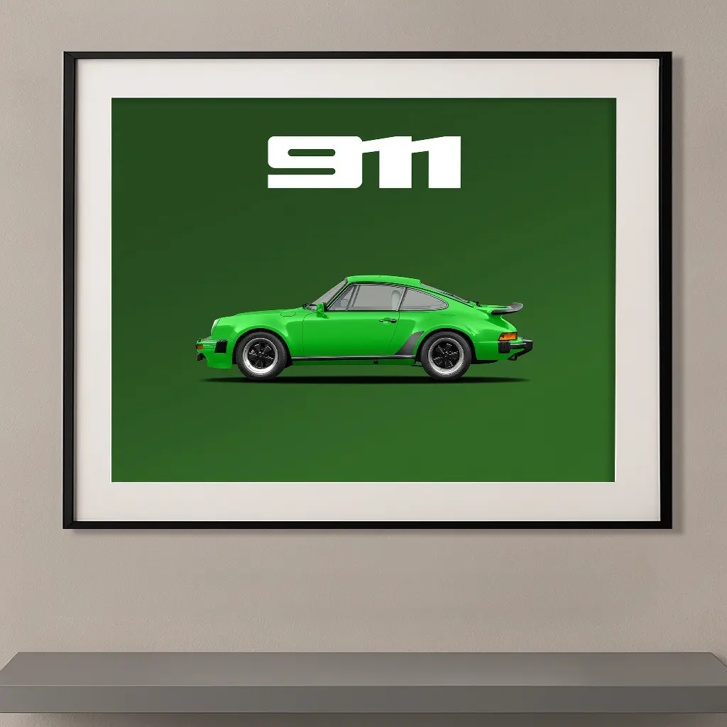 Porsche 911 turbo – Type 930  – Vert Ascot