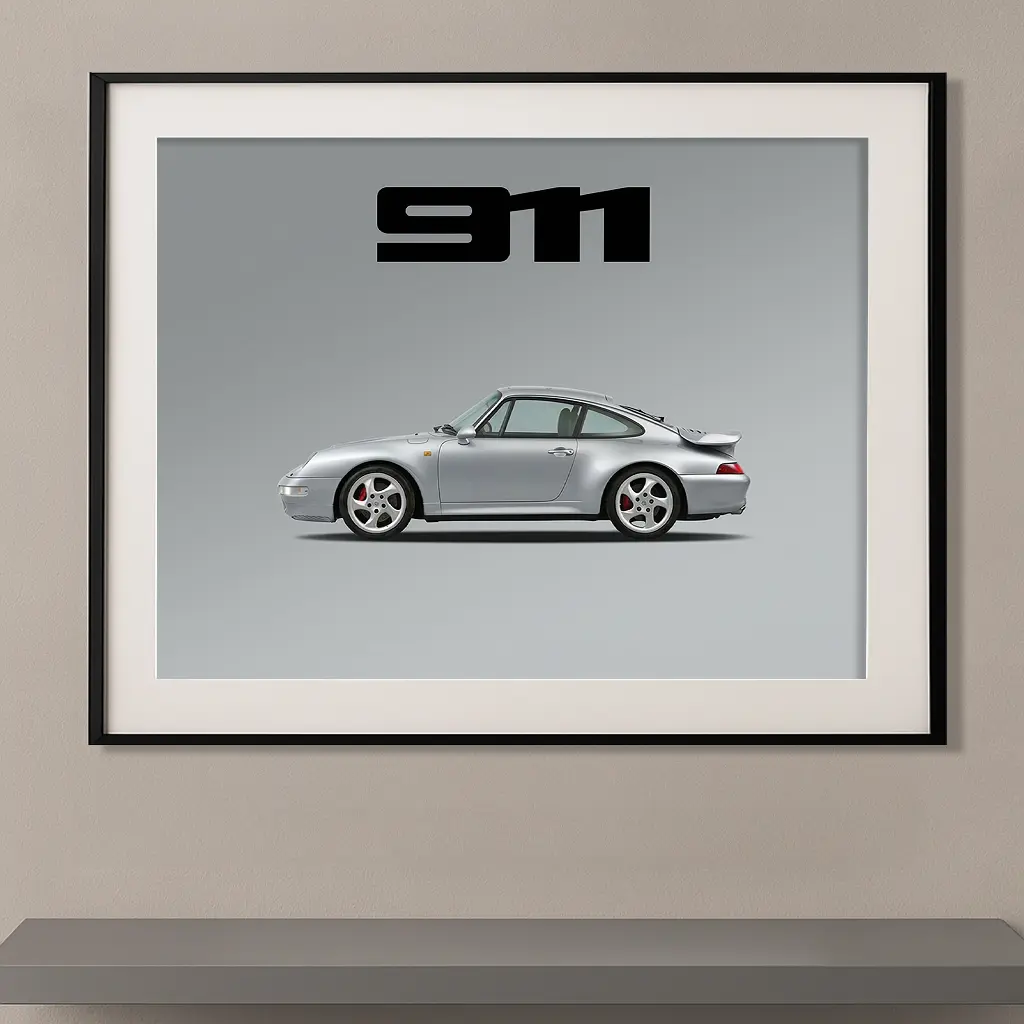 Porsche 911 turbo – Type 993 – Gris Arctique Métallisé