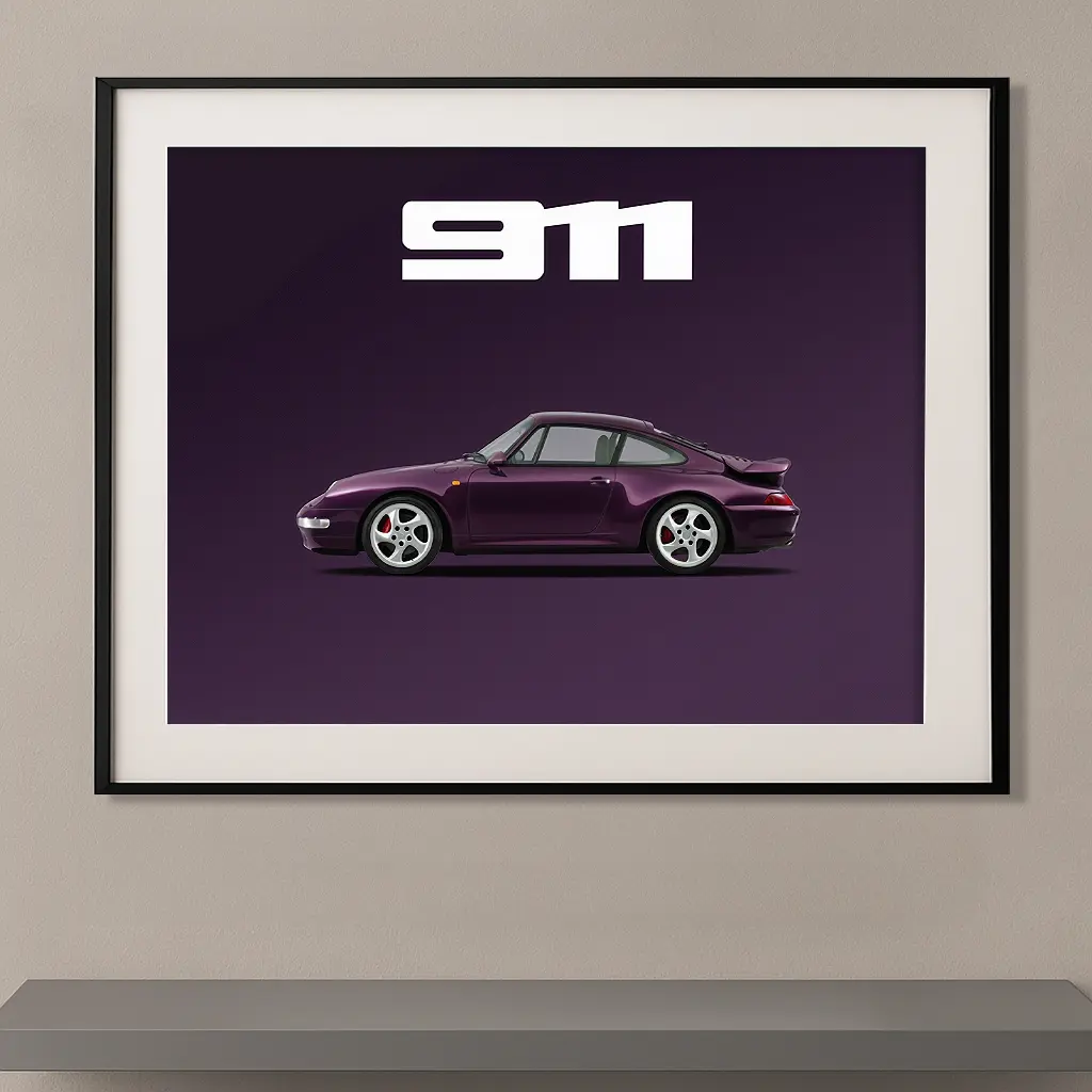 Porsche 911 turbo – Type 993 – Violet Amarante