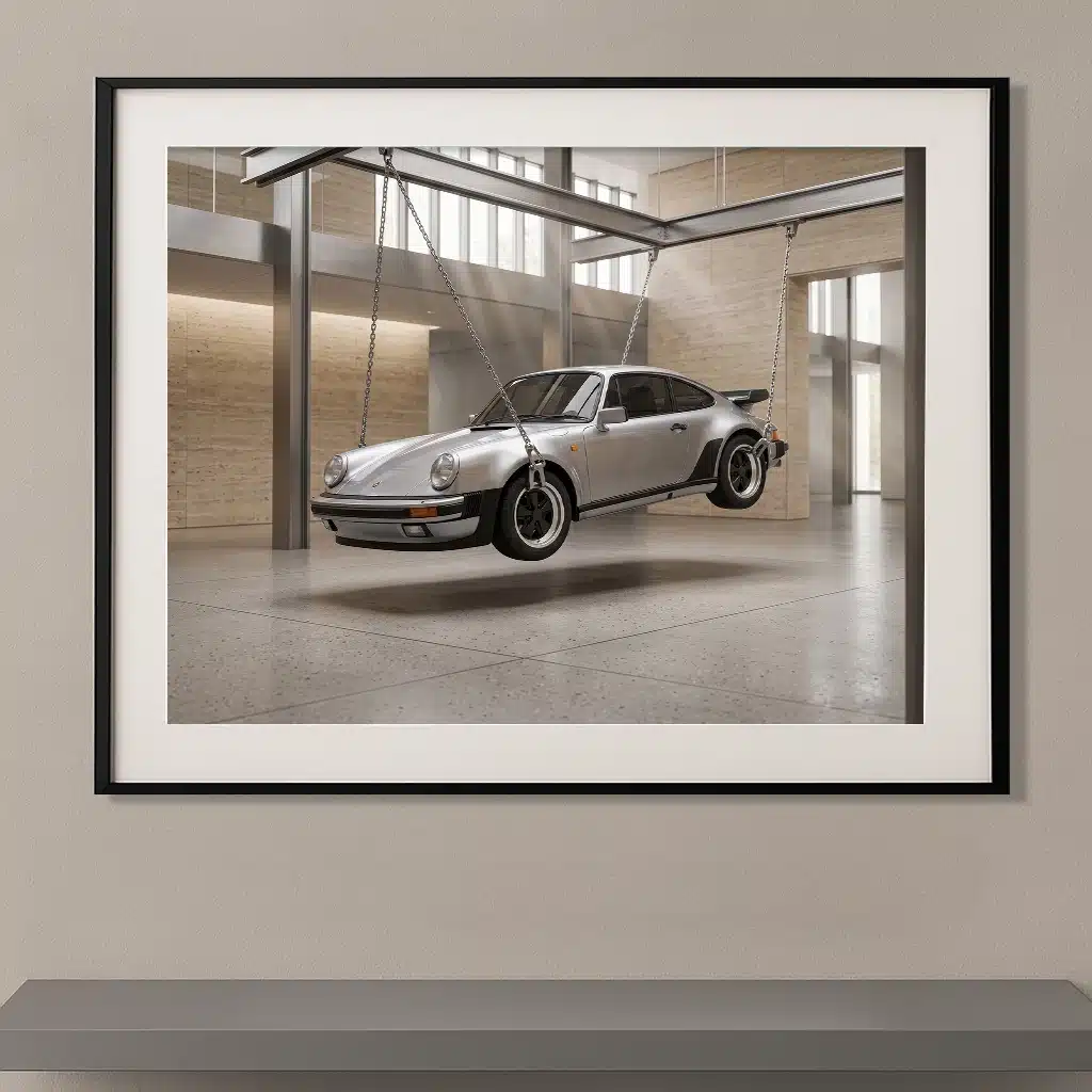 Porsche 911 Turbo type 930 argentée