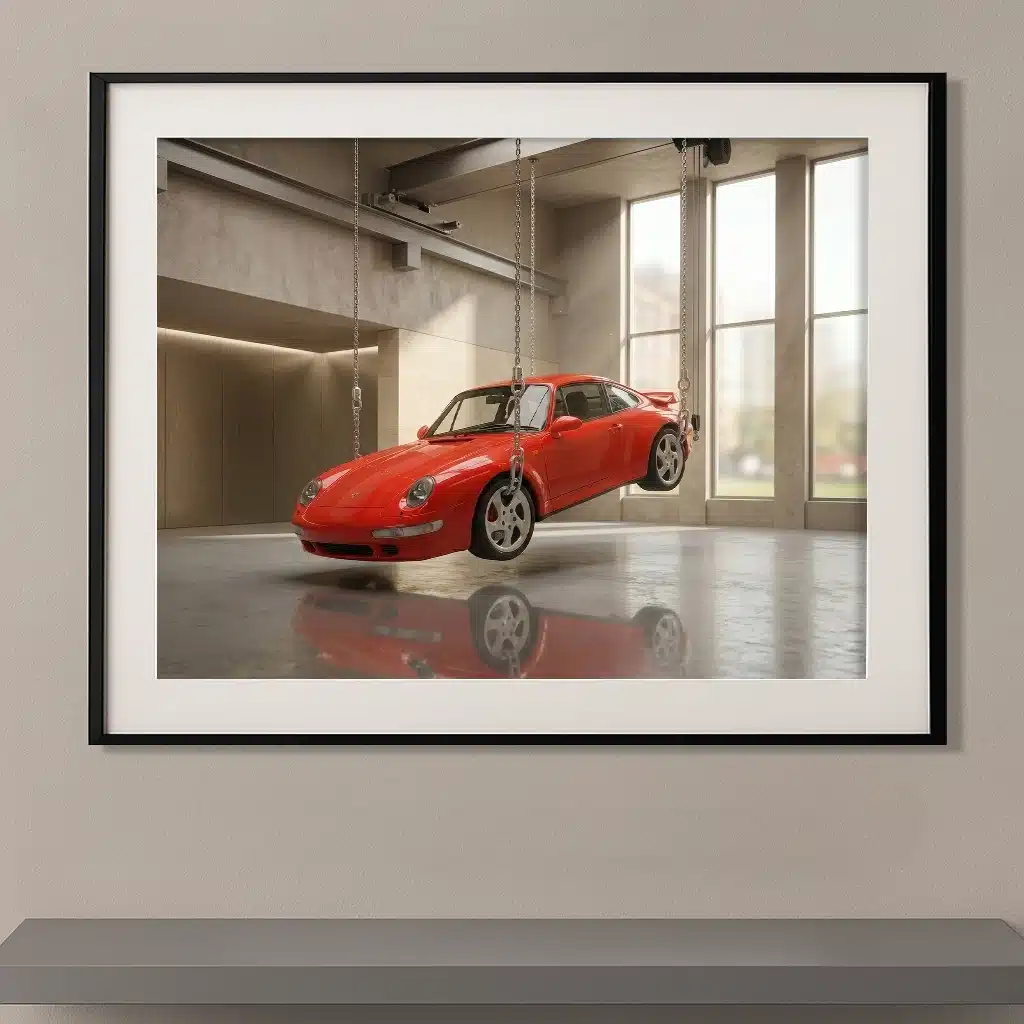 Porsche 911 type 993 rouge
