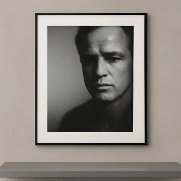 tableau portrait noir et blanc légende la légende silencieuse