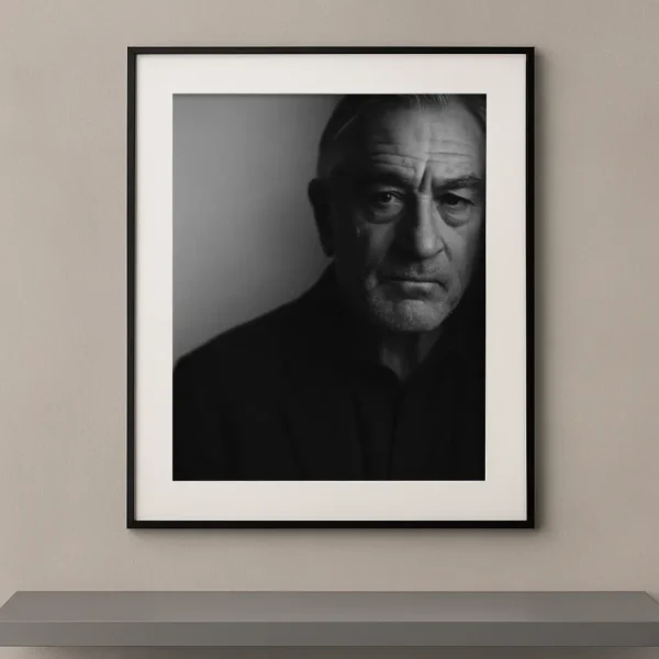 tableau portrait noir et blanc intensité contenue la rage tranquille