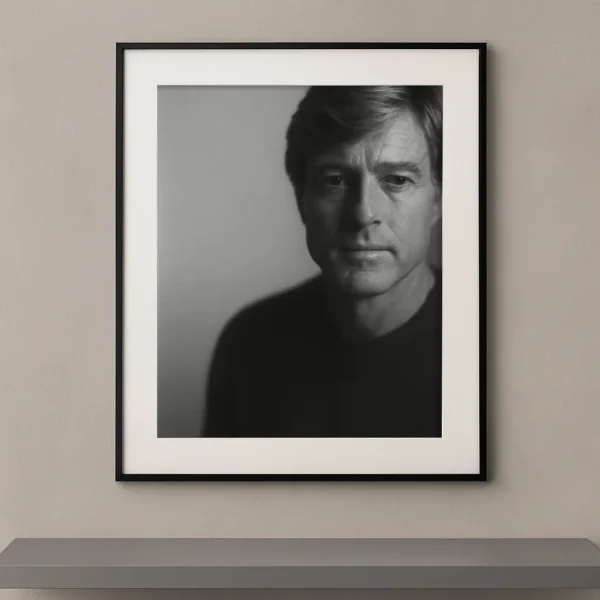 tableau portrait noir et blanc âge d'or le héros doré