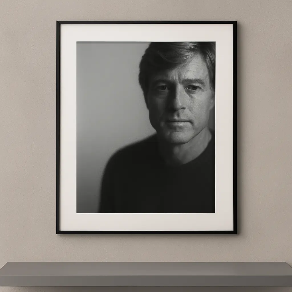 tableau portrait noir et blanc âge d'or le héros doré