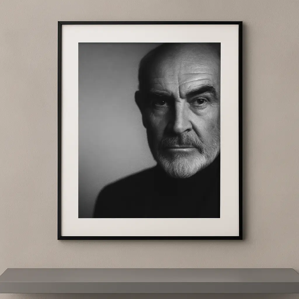 tableau portrait noir et blanc élégance l'élégance brute