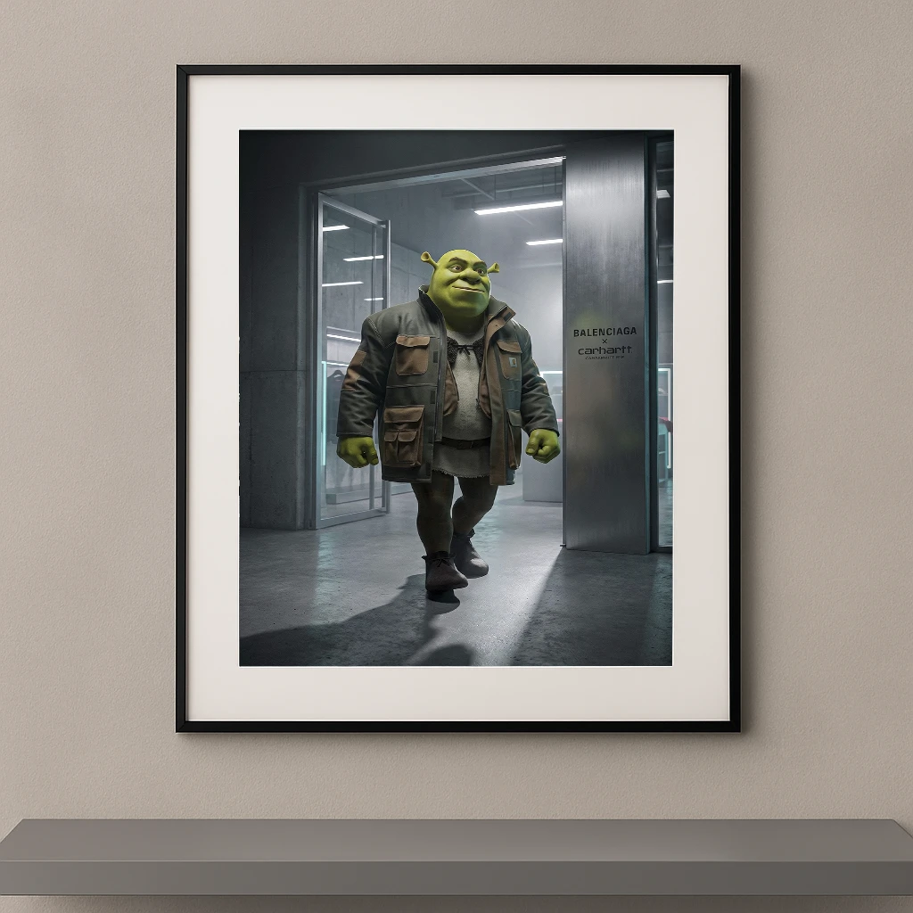 Tableau ogre pop street luxe dans une boutique de mode urbaine Graphic Avenue