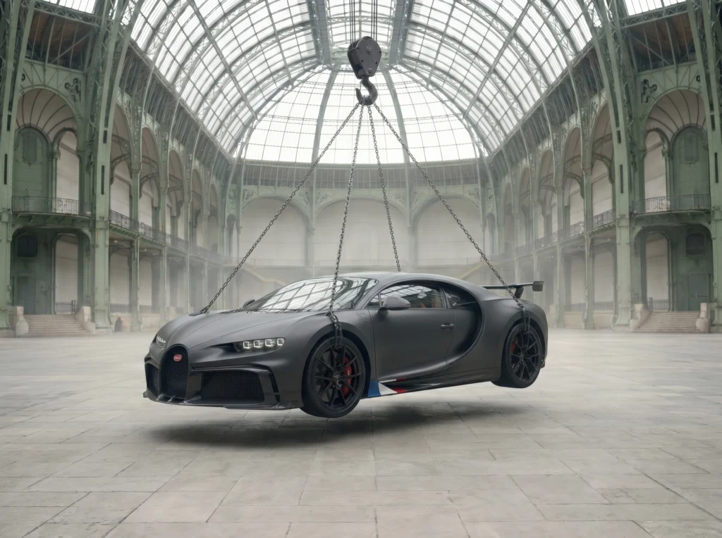 Bugatti Chiron Suspension — Tableau voiture de légende