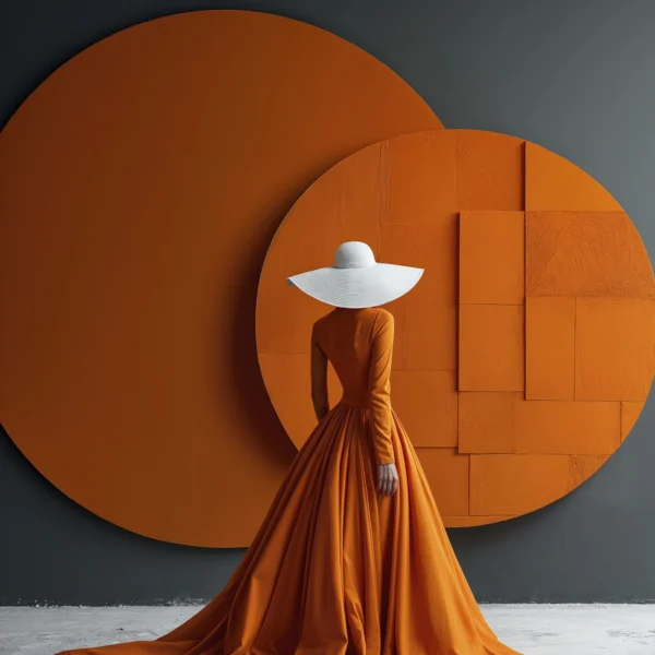 Figures et Formes - Orange Géométrique