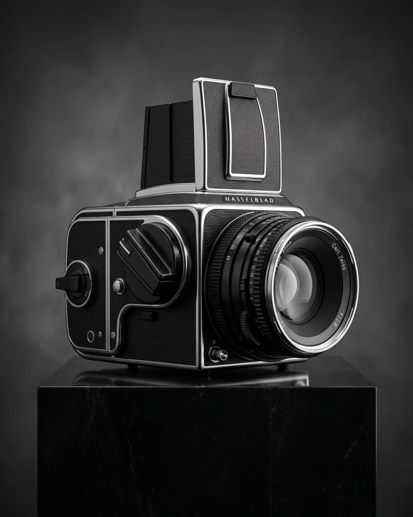 Hasselblad 500C/M Précision — Tableau Appareil Photo Noir et Blanc
