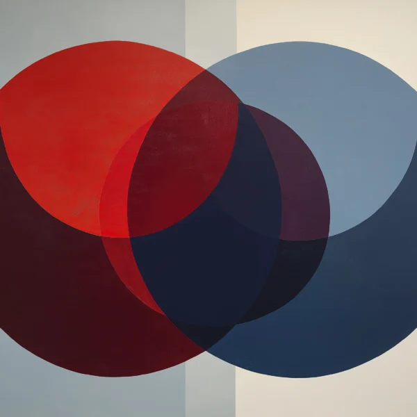 Hommages — Équilibre Chromatique, formes géométriques et couleurs pures hommage à Ellsworth Kelly, art mural premium