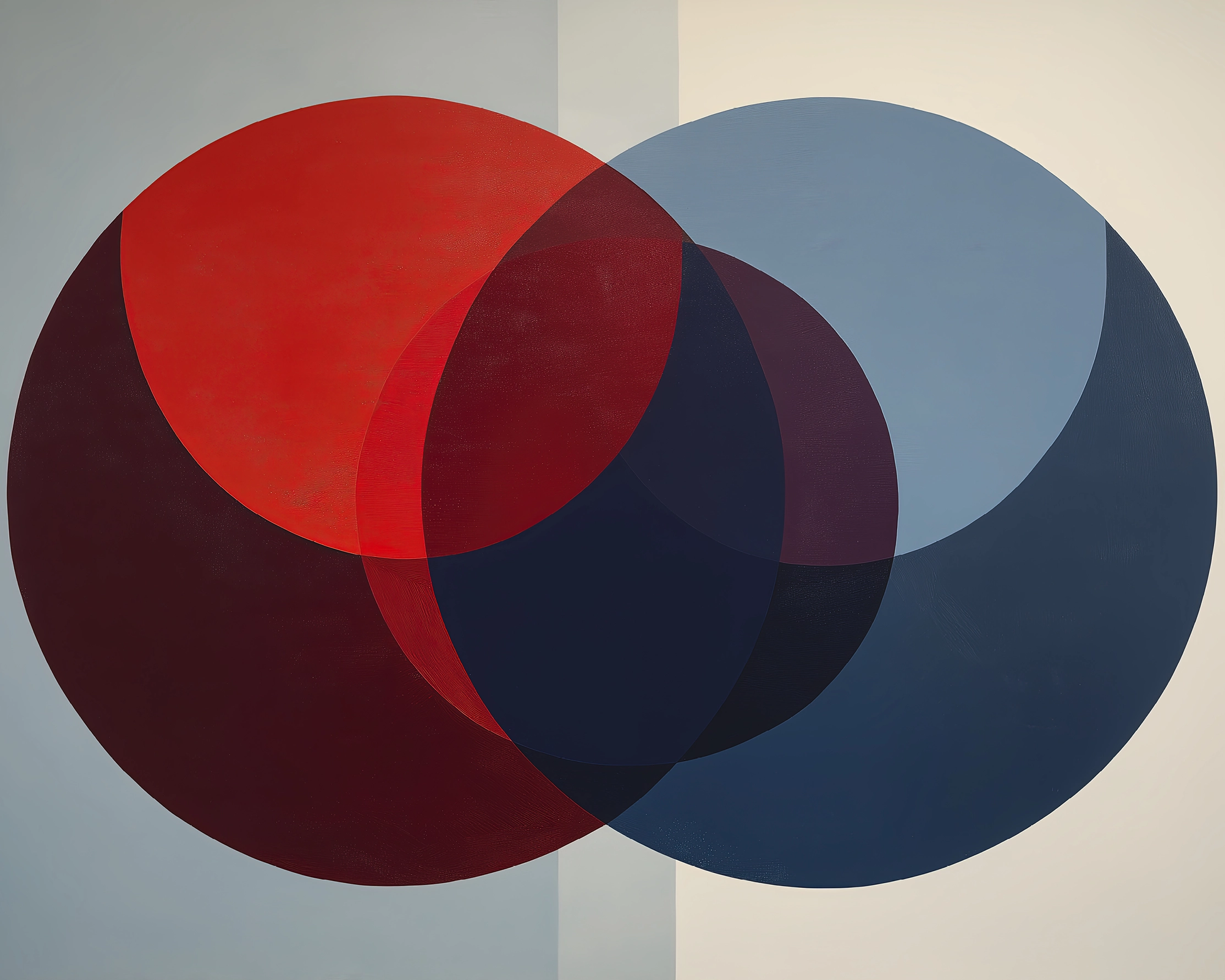 Hommages — Équilibre Chromatique, formes géométriques et couleurs pures hommage à Ellsworth Kelly, art mural premium