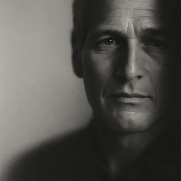 Le Charme Éternel — portrait noir et blanc charme classique, regard clair et élégance intemporelle, art mural premium