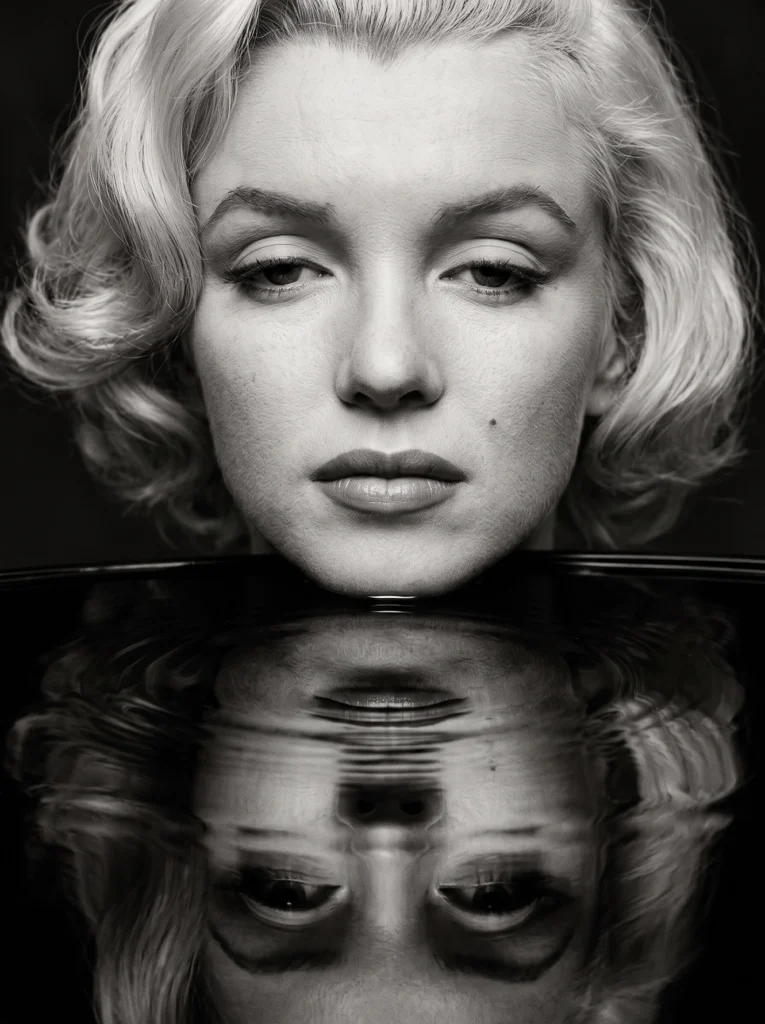 Marilyn Monroe — Reflet d’une Icône — Tableau Noir et Blanc