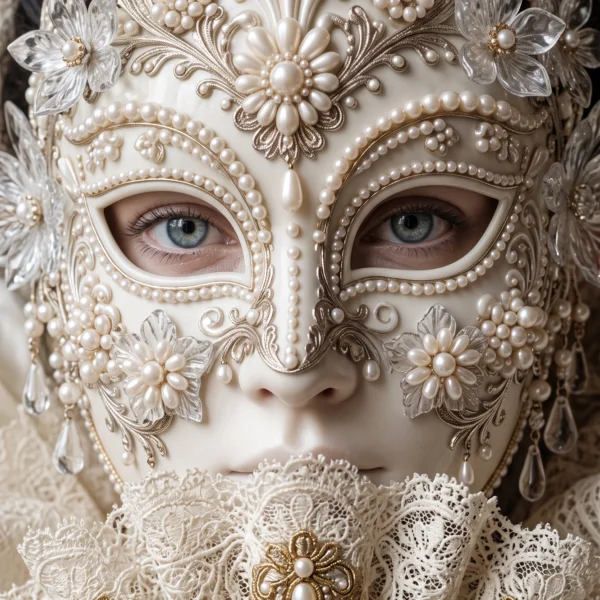 Masque de Venise Ivoire