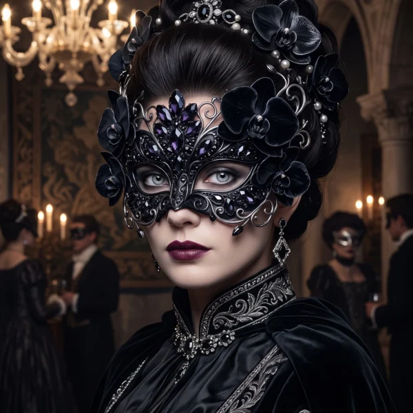 Masque de Venise Obsidienne