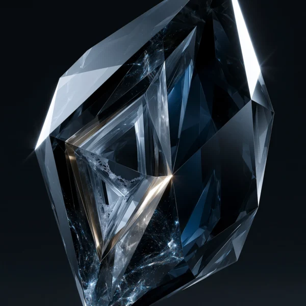 Monolithe de Cristal — Tableau Sculpture Abstraite