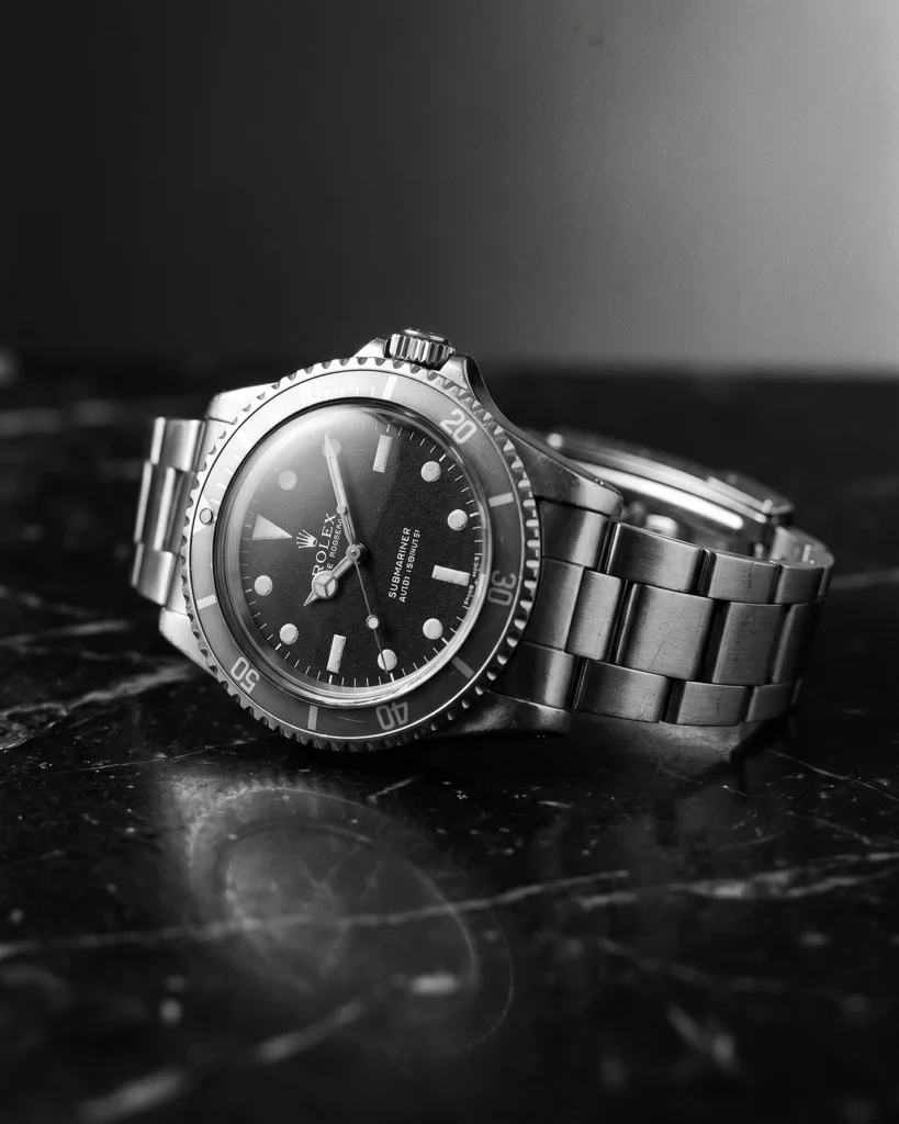 Rolex Submariner Temps — Tableau Montre Noir et Blanc