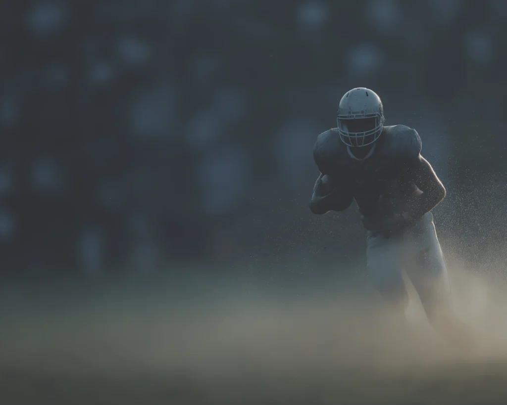 Tableau football américain en mouvement – Sports Blur