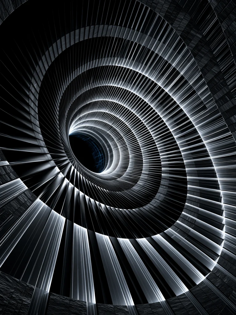 Vortex — Tableau Abstrait Cinétique