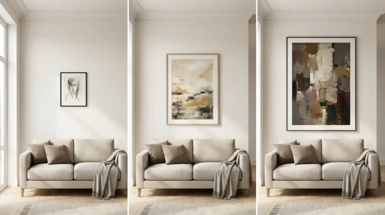 Quelle taille de tableau portrait choisir selon son mur ?