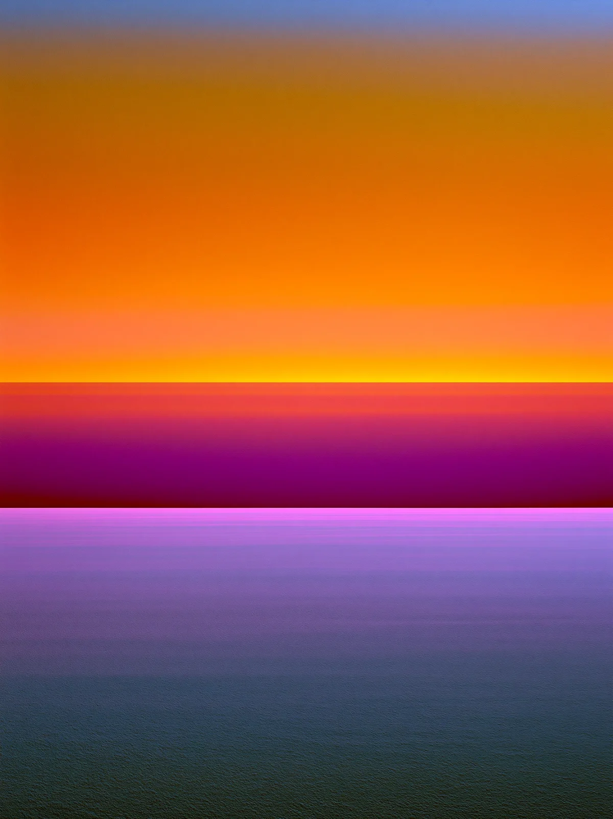 Horizon Fusion – tableau abstrait coloré orange rose fuchsia et bleu – Graphic Avenue