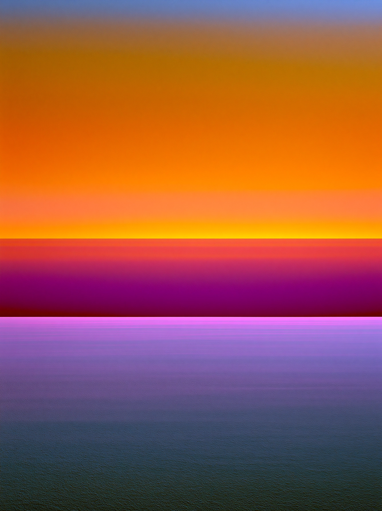 Horizon Fusion – tableau abstrait coloré orange rose fuchsia et bleu – Graphic Avenue