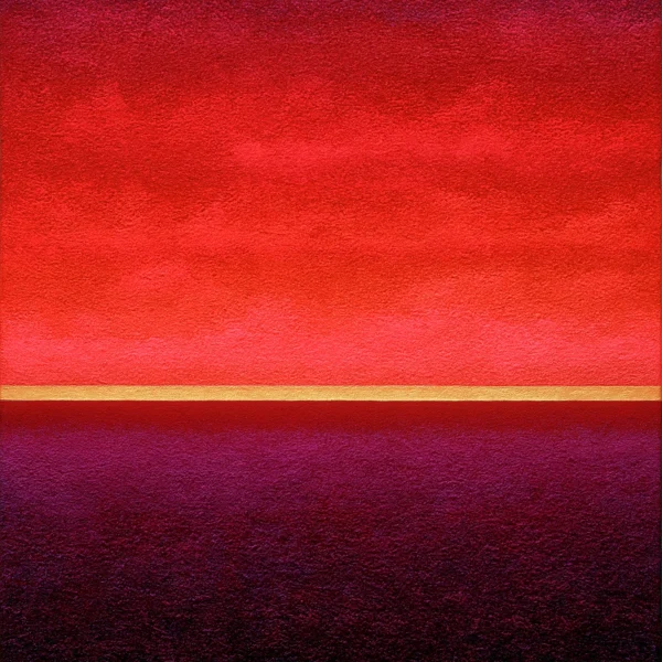 Horizon Pourpre – tableau abstrait rouge et pourpre avec ligne dorée – Graphic Avenue