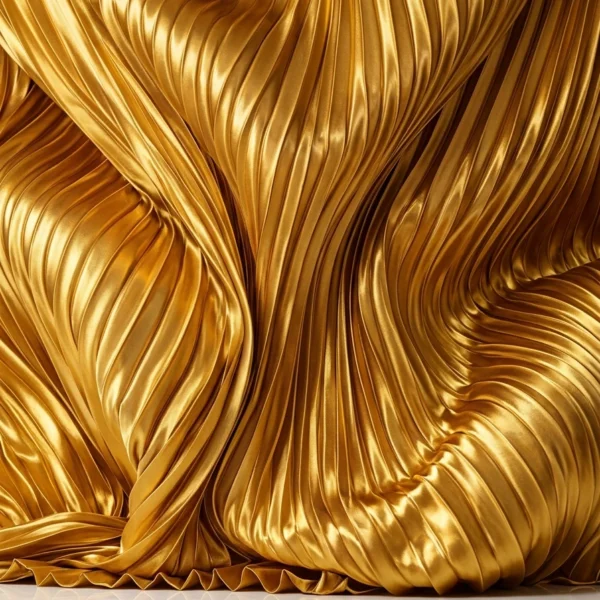 Tableau La Nappe d'Or Fluide – Voiles de Soie & Souffle Minéral Graphic Avenue