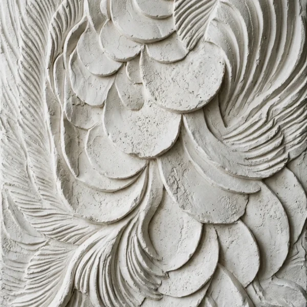 Tableau Les Écailles Minérales – Reliefs d'Argile Peignée & Ombres Terrestres Graphic Avenue
