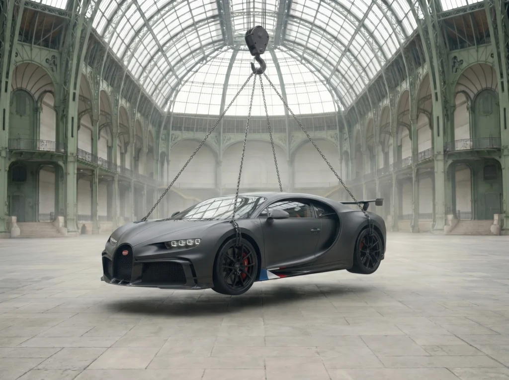 Bugatti Chiron Suspension — Tableau voiture de légende