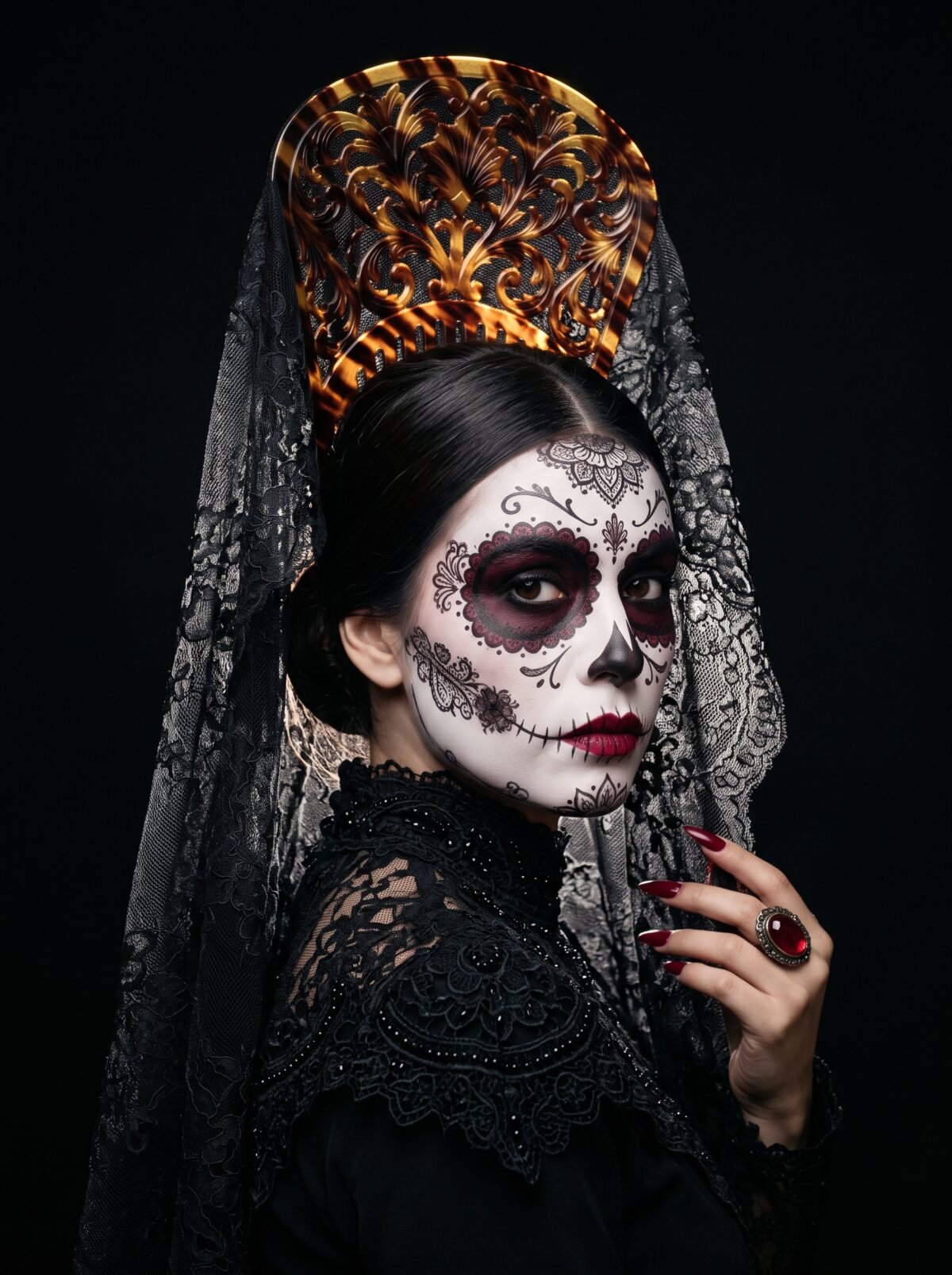 Catrina à la Mantille
