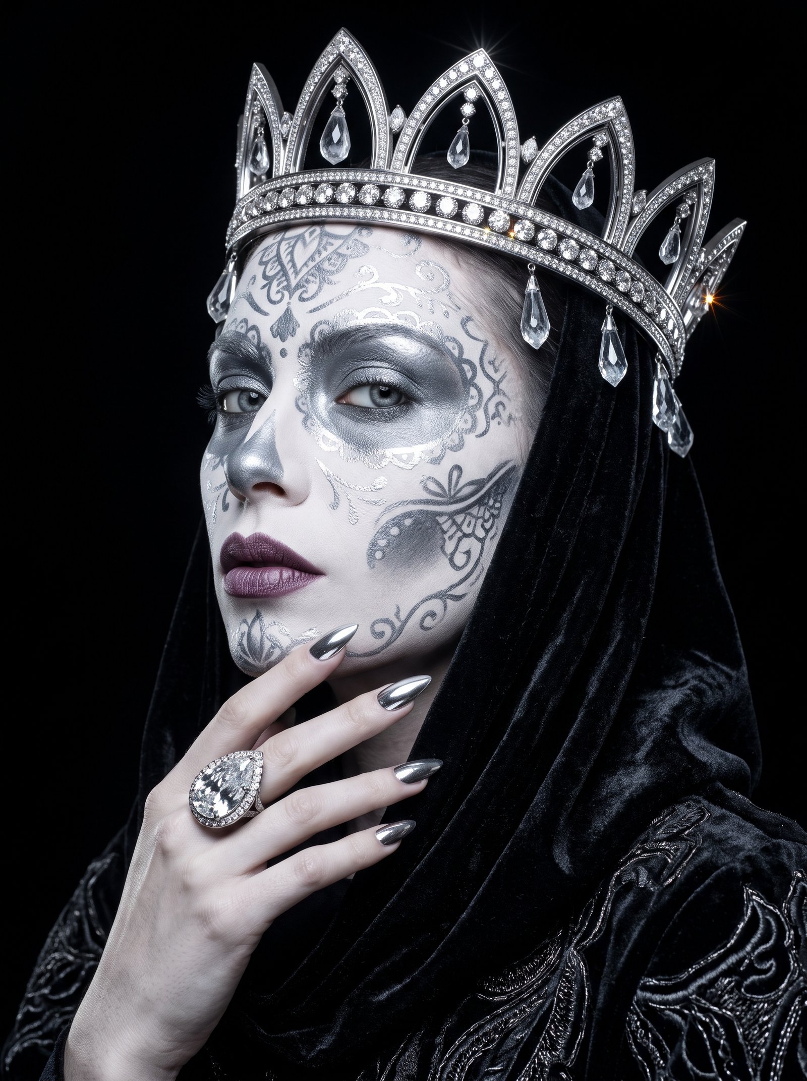 Catrina de Platine – Tableau contemporain Graphic Avenue