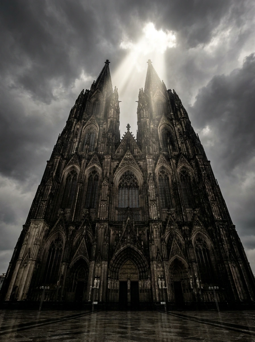 Cathédrale de Cologne Kölner Dom — Tableau Flèches Célestes
