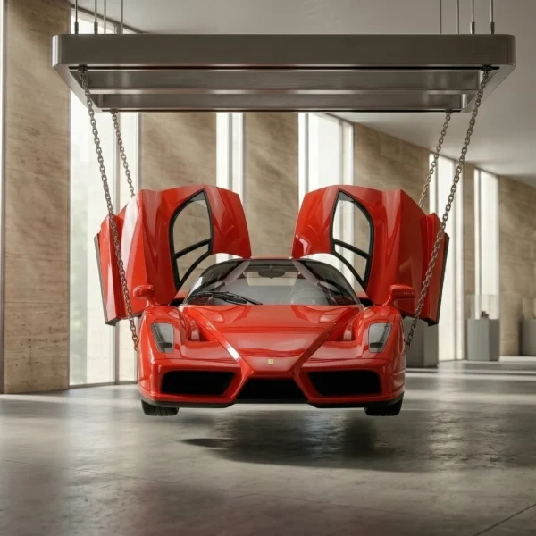Tableau d'art automobile contemporain Ferrari Enzo Suspension — Tableau voiture de légende en format paysage
