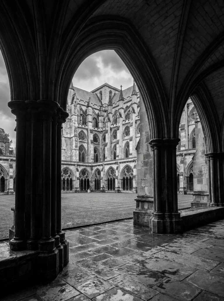 Londres Abbaye de Westminster Cloître — Tableau Sanctuaire Gothique