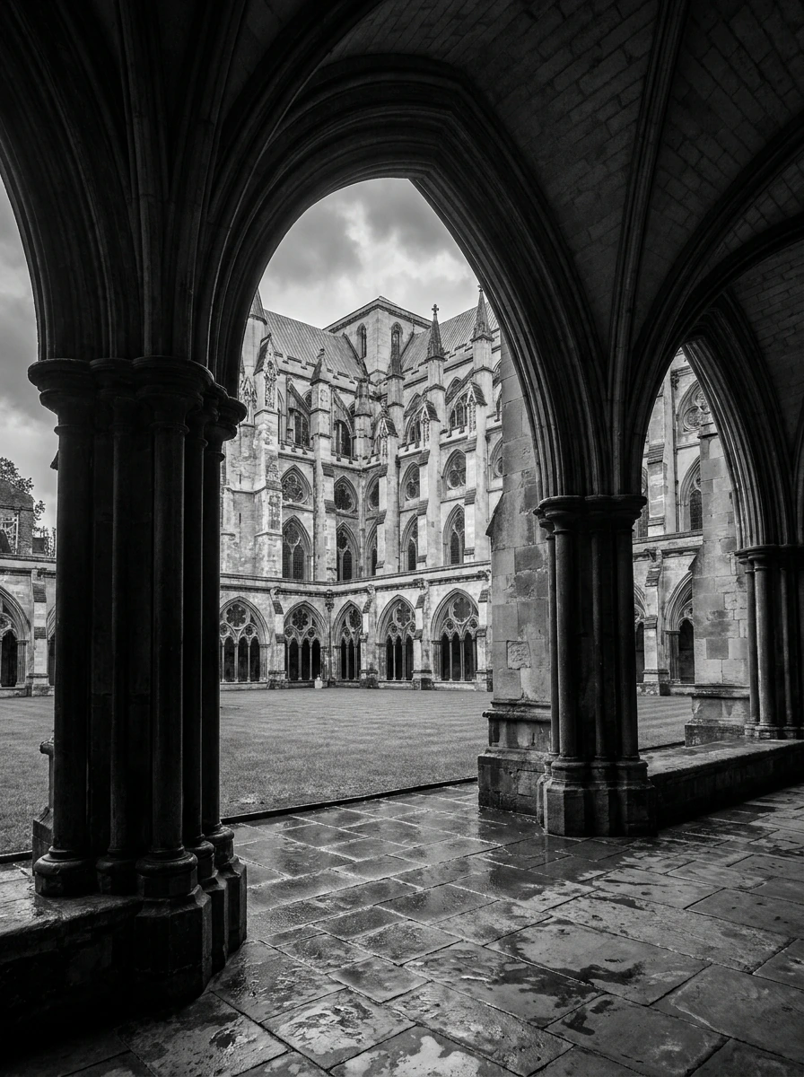 Londres Abbaye de Westminster Cloître — Tableau Sanctuaire Gothique