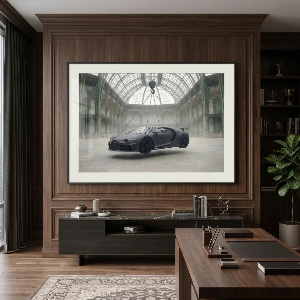 Tableau Bugatti Chiron Moteurs & Légendes